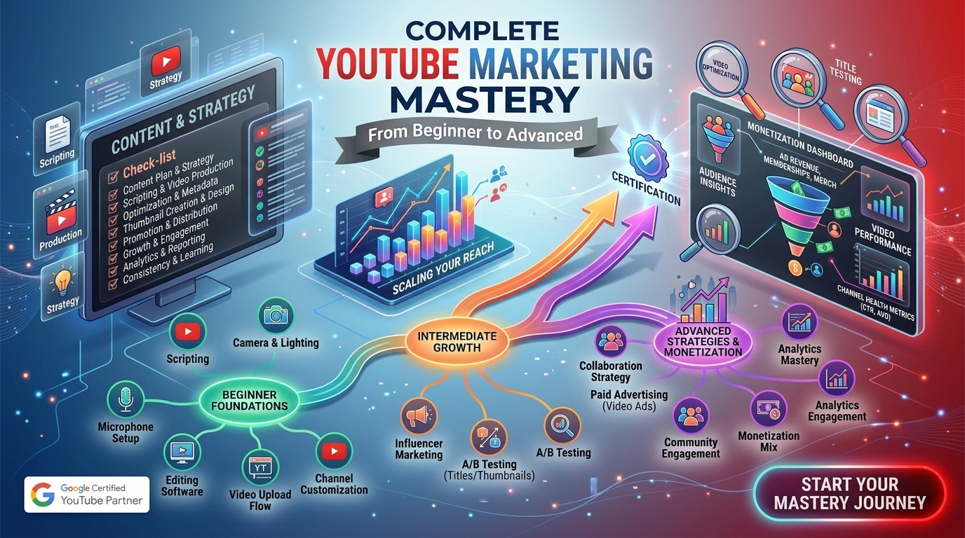 Complete YouTube Marketing Mastery — From Beginner to Advanced
